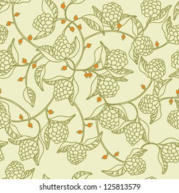 Original seamless vector floral pattern