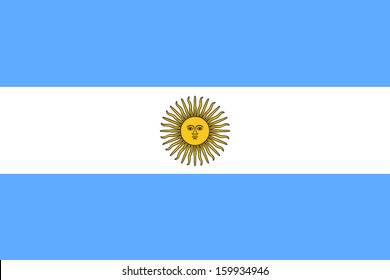 original   simple Argentina flag isolated vector in official colors   Proportion Correctly
