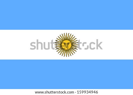 original and simple Argentina flag isolated vector in official colors and Proportion Correctly