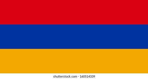 original and simple Armenia flag isolated vector in official colors and Proportion Correctly