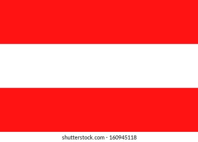 original and simple Austria flag isolated vector in official colors and Proportion Correctly