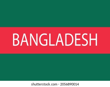 original and simple Bangladesh flag  vector in official colors and Proportion Correctly