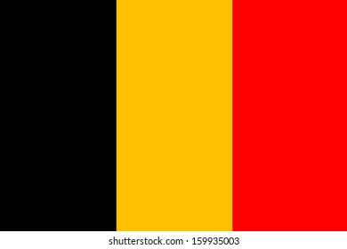 original and simple Belgium flag isolated vector in official colors and Proportion Correctly