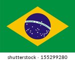 original and simple Brazil flag isolated vector in official colors and Proportion Correctly