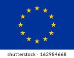 original and simple Europe flag (EU) isolated vector in official colors and Proportion Correctly