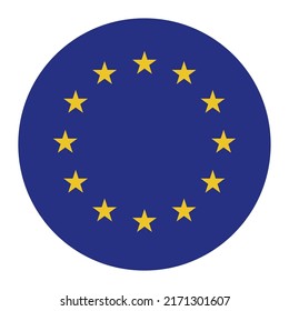 original and simple Europe flag EU isolated vector in official colors and Proportion Correctly eps 10