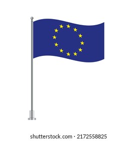 original and simple Europe flag EU isolated vector in official colors and Proportion Correctly eps 10