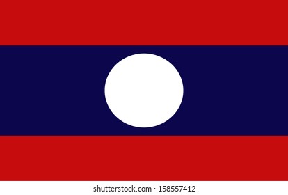 original and simple Lao People's Democratic Republic flag isolated vector in official colors  and Proportion Correctly LAOS
The Laos is a member of Asean Economic Community (AEC)