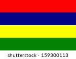 original and simple Mauritius flag isolated vector in official colors  and Proportion Correctly