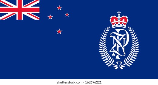 original and simple New Zealand Police flag isolated vector in official colors and Proportion Correctly