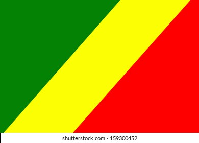 original and simple The Republic of The Congo flag isolated vector in official colors  and Proportion Correctly 3