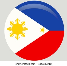 original and simple Republic of The Philippines flag isolated in official colors and Proportion CorrectlyThe Philippines is a member of Asean Economic Community, AEC