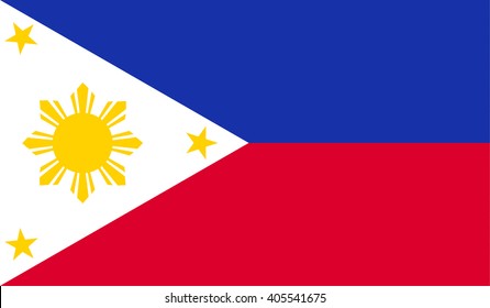 original and simple Republic of The Philippines flag isolated vector in official colors  and Proportion Correctly
The Philippines is a member of Asean Economic Community (AEC)