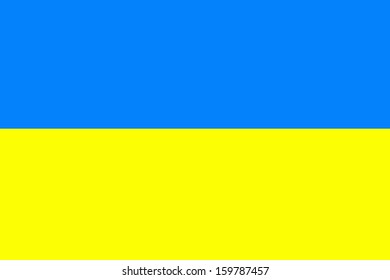 original and simple Ukraine flag isolated vector in official colors and Proportion Correctly