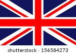 original and simple United Kingdom / England flag isolated vector in official colors  and Proportion Correctly