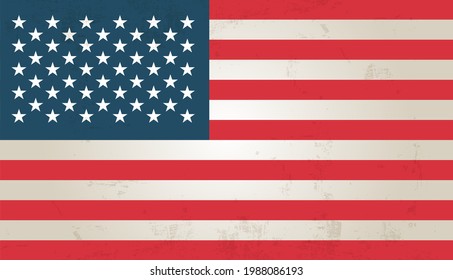 original and simple United State of America flag isolated vector in official colors and Proportion Correctly USA