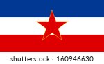 original and simple Yugoslavia flag isolated vector in official colors and Proportion Correctly