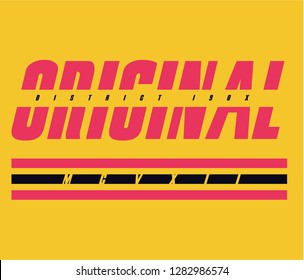 Original Slogan graphic print