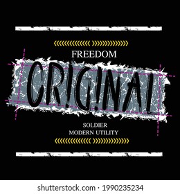 tipografía gráfica del slogan original para impresión,camiseta,ilustración,vector de stock,arte