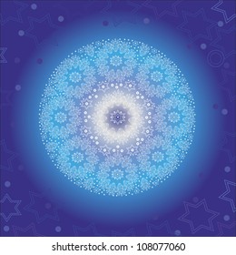 Original snowflake Christmas background