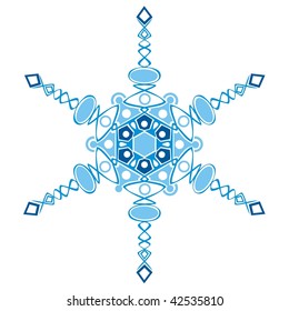 original snowflake on white