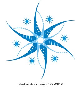 original snowflake on white