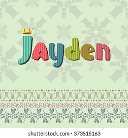 The original spelling of the name "Jayden".
