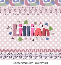 The original spelling of the name "Lillian".