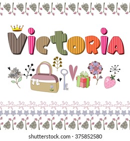 The original spelling of the name "Victoria".