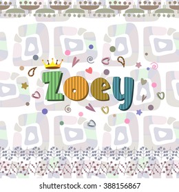 The original spelling of the name Zoey.