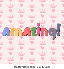 The original spelling of the word "amazing".