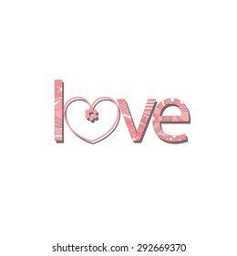 The original spelling of the word "Love".