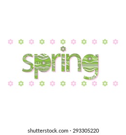 The original spelling of the word "spring".