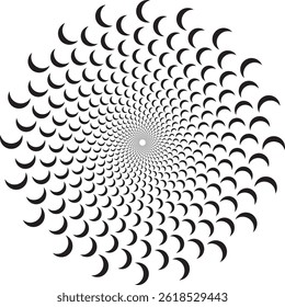 Icono de espiral original, hecho en ilustrador usando Formas. No se utiliza IA en este diseño