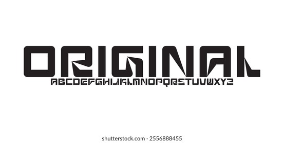 Original, Sport Modern Future bold Alphabet Font. Typography urban style fonts for technology, digital, movie logo bold style. vector illustration

