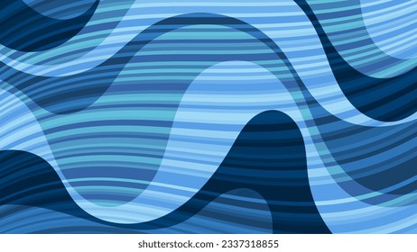 Original spotted striped background in blue tones. An excellent template for the design of pages on social networks, posters, presentations, outdoor advertising and your other projects. Vector.