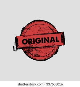 Original stamp badges. Vector illustration