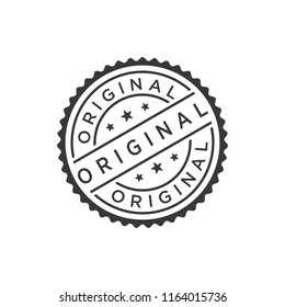 Original stamp icon vector illustration