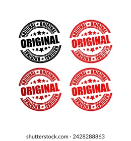 original stamp set vector design 