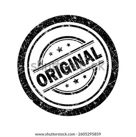 Original Stamp vector illustration, Original Rubber Stamp design isolated. Original Grunge stamp in  Round shape, Original-Stamp Seal, Seal Original isolated.