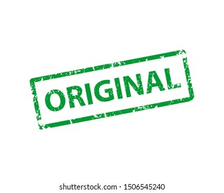 Original stamp vector texture. Rubber cliche imprint. Web or print design element for sign, sticker, label