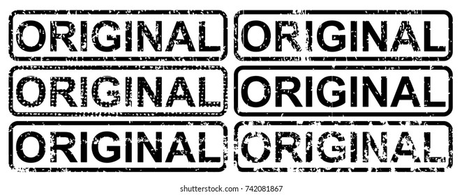 Original stamping with grungy textured vector background