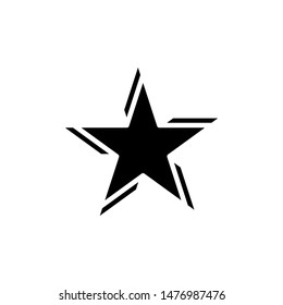 Original star on a white background. Flat Vector Illustration EPS10.