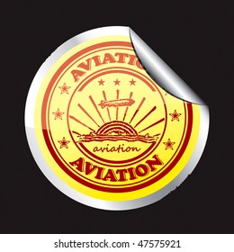 The original sticker with the image plane.
