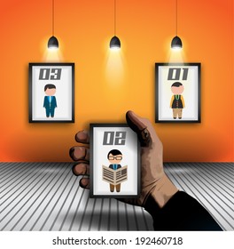 Original Style Infographic Template to display your data. 3D Effect and blend-made shadows, ready to cut and paste on evry surface