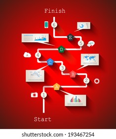 Original Style Infographic Template to display your data. 
