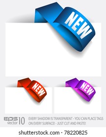 Original Style Paper Tag with TRANSPARENT shadows. Ready to copy and paaste on every surface.