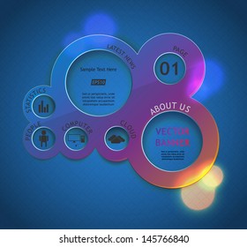 original template web site / can be used as an infographic / web banner / layout presentation.