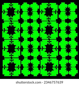 original texture motifs unique from asian culture with green and black color