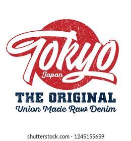 The Original Tokyo Japan - Tee Design For Printing